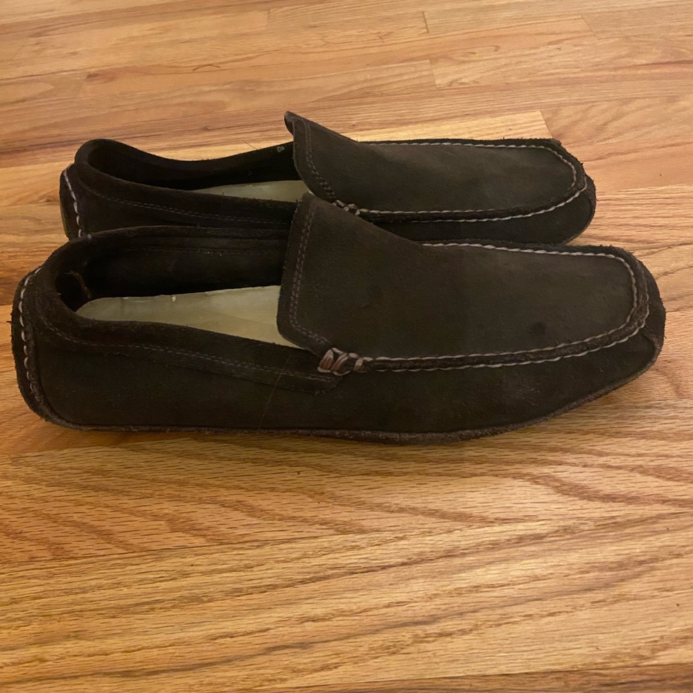 Banana Republic Dark Brown Suede Loafers